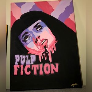 Pulp fiction painting